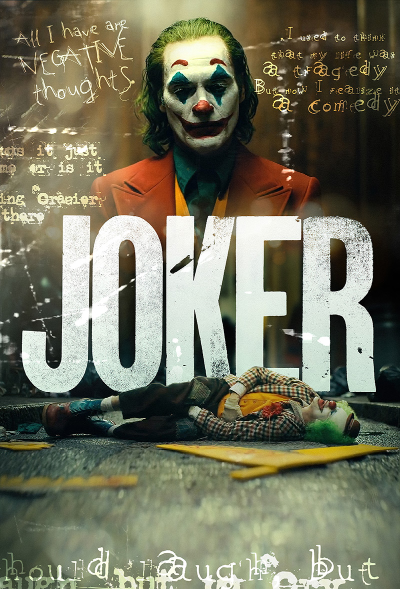 小丑joker人物电影剧照海报哥谭市挂画装饰画画芯高清素材图库