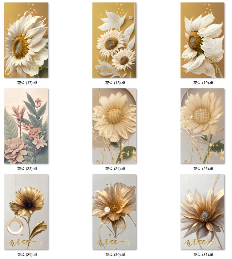 现代简约轻奢温馨花朵北欧风装饰画玄关挂画画芯高清素材图库