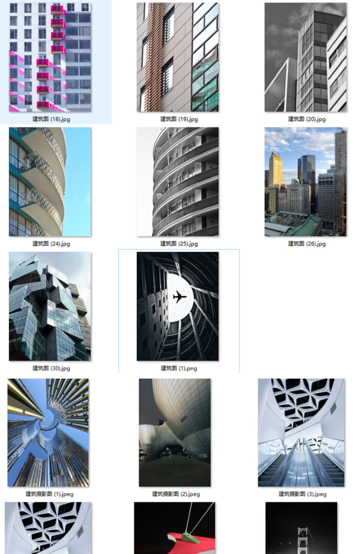 现代简约黑白建筑视觉摄影工业风玄关装饰画画芯高清素材图库图片