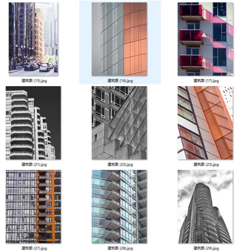 现代简约黑白建筑视觉摄影工业风玄关装饰画画芯高清素材图库图片