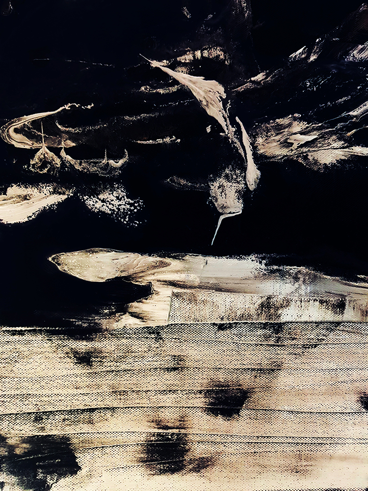 现代简约北欧风莫兰迪抽象水彩手绘油画装饰画画芯高清素材图库
