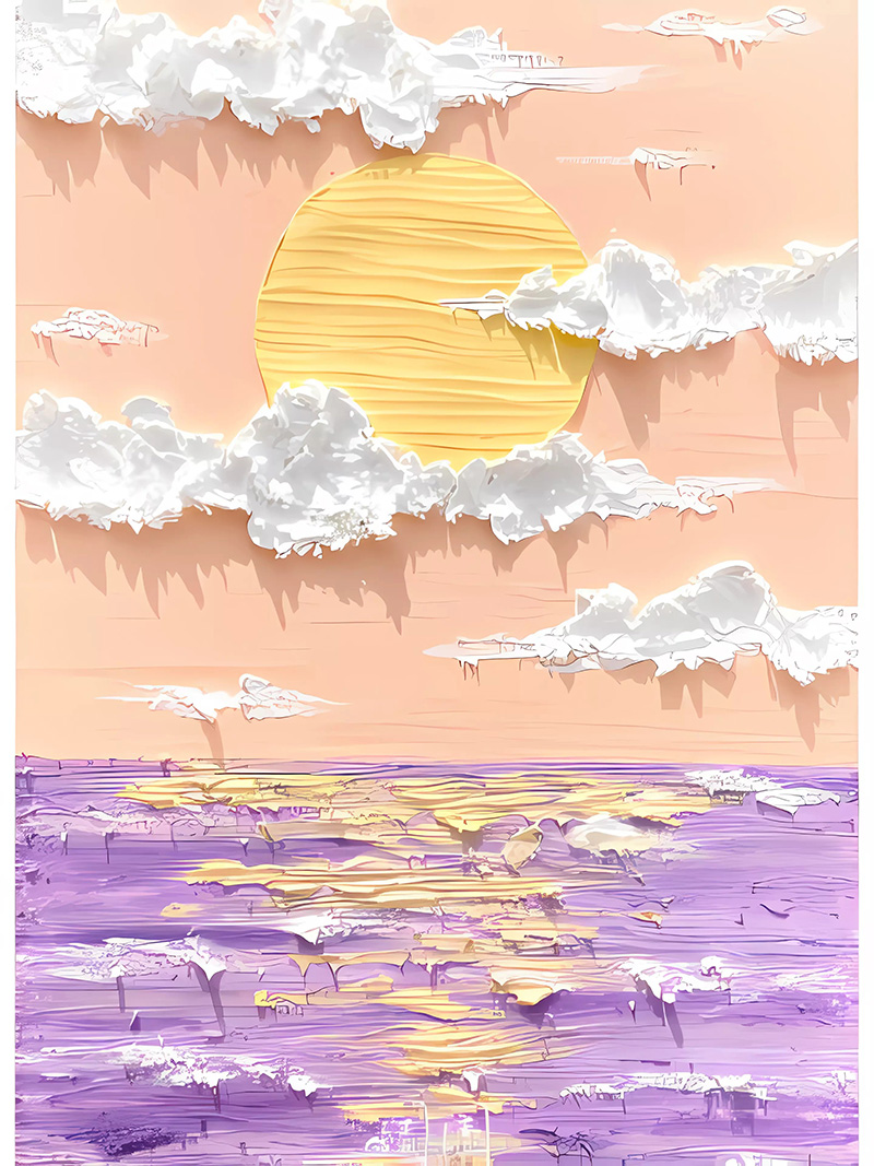 北欧风现代简约奶油风3D肌理手绘油画玄关装饰画画芯高清素材