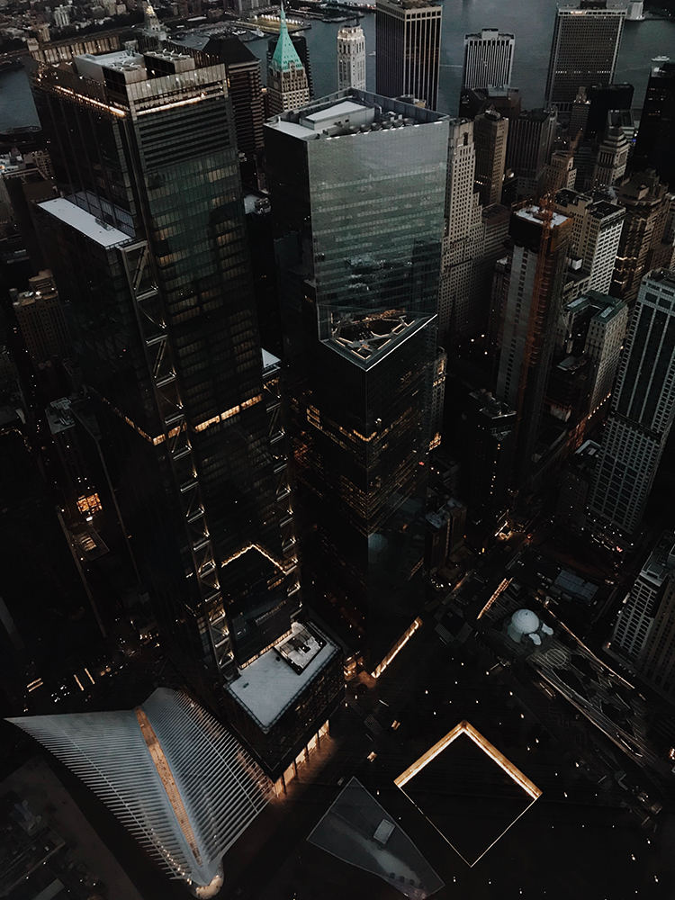 现代轻奢城市风景建筑摄影素材夜景玄关装饰画画芯超高清图库