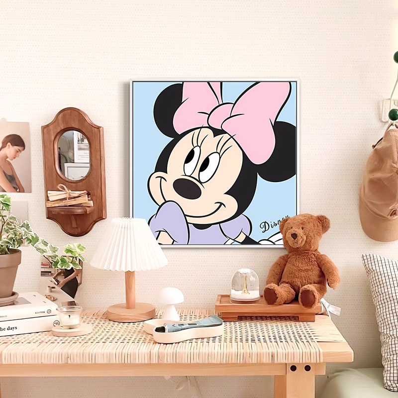 卡通动漫米老鼠米奇米妮书房卧室装饰画餐厅挂画高清素材图片