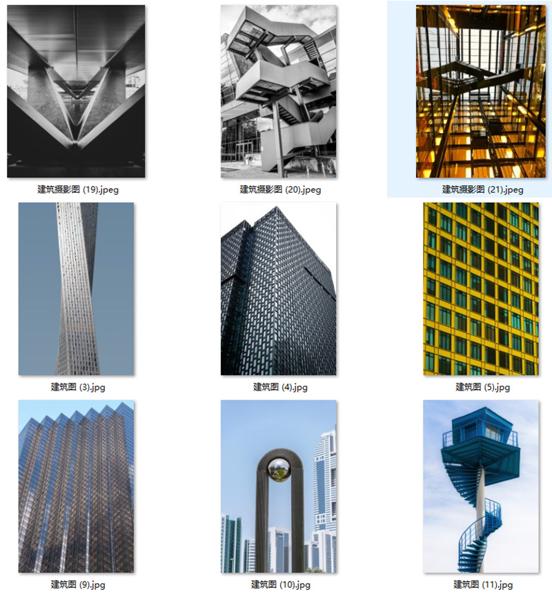 现代简约黑白建筑视觉摄影工业风玄关装饰画画芯高清素材图库图片