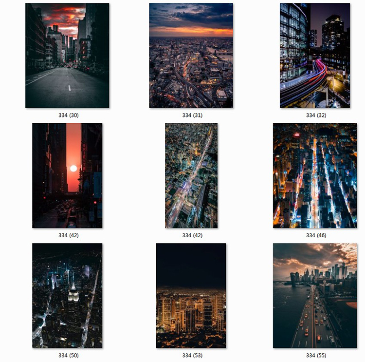 现代轻奢城市风景建筑摄影素材夜景玄关装饰画画芯超高清图库