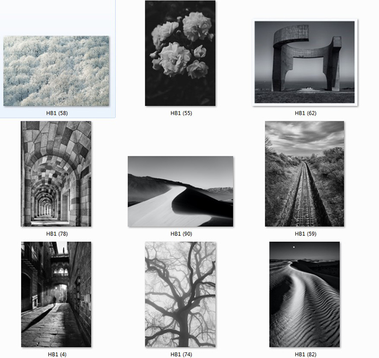 36现代简约黑白灰极简工业风建筑风景摄影图装饰画芯高清素材图库