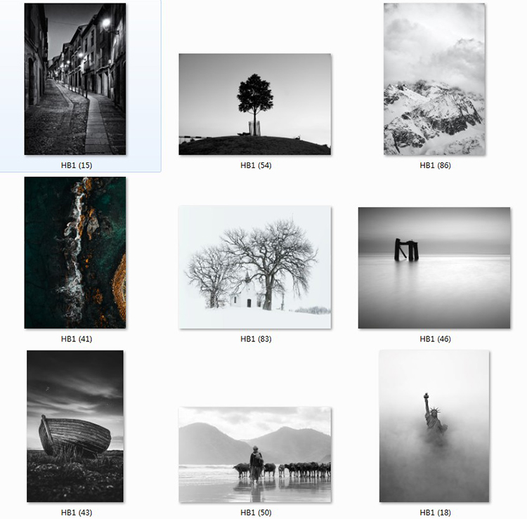 36现代简约黑白灰极简工业风建筑风景摄影图装饰画芯高清素材图库